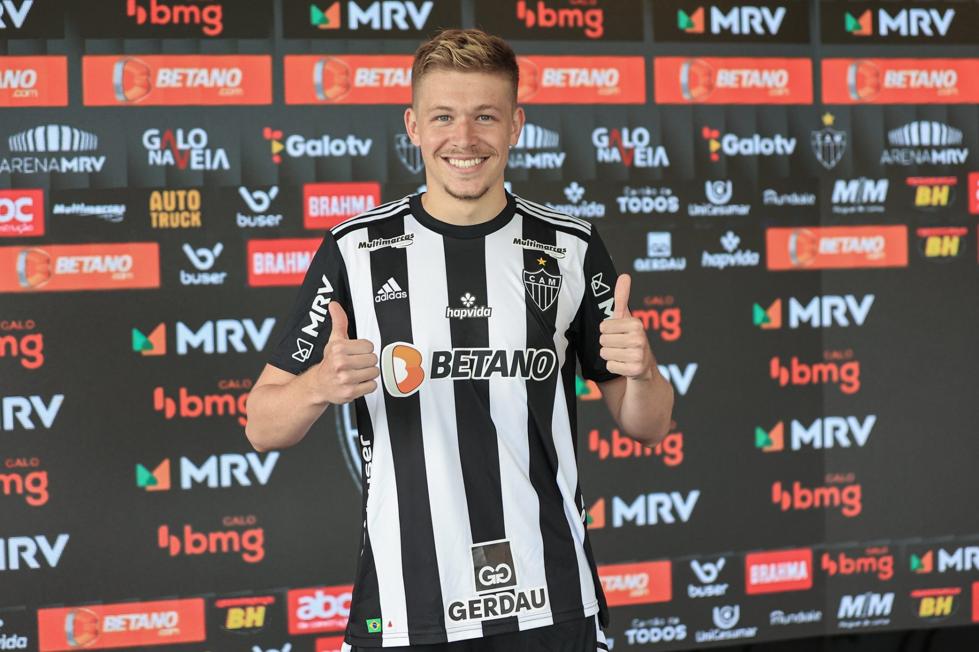 Bruno Fuchs não esconde a felicidade por estar no Galo e projeta títulos na Arena MRV Bruno Fuchs não esconde a felicidade por estar no Galo e projeta títulos na Arena MRV