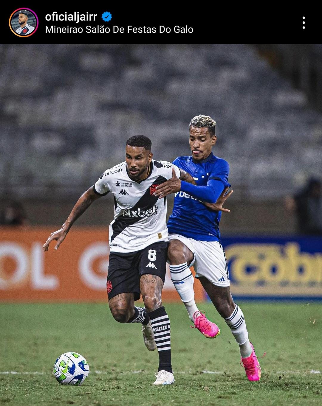 Ex-Atlético: Jair provoca Cruzeiro nas redes sociais após empate