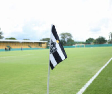 Bandeira do Galo na Arena Gregorão (Foto: Daniela Veiga / Atlético)