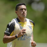 Registro de Tomás Cuello na Cidade do Galo, nesta quinta (Foto: Pedro Souza / Atlético)