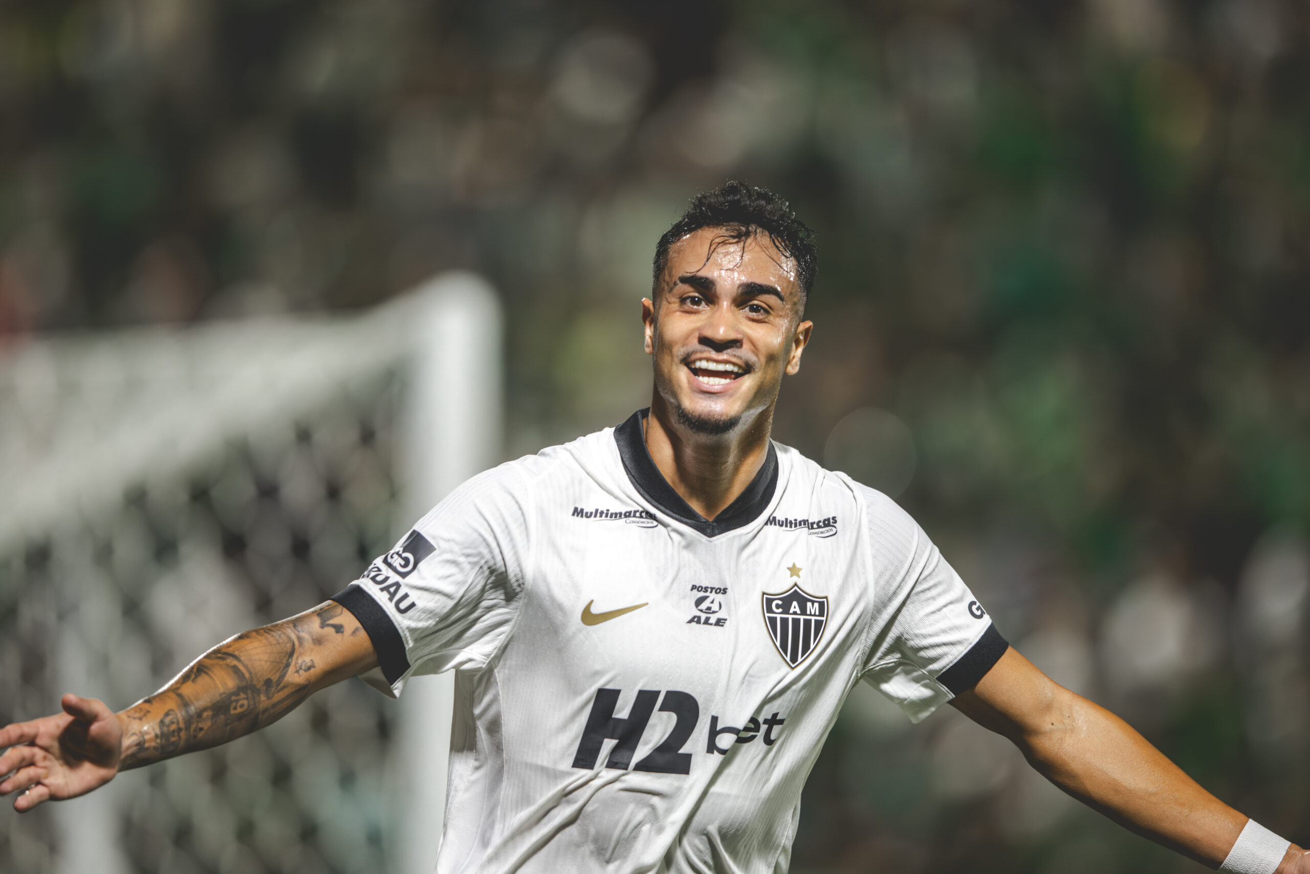 Reinier marcou seu primeiro gol pelo Brasileirão, defendendo o Atlético (Foto: Pedro Souza/Atlético)