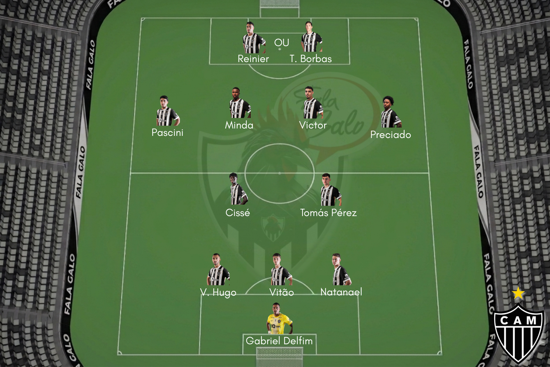 Veja o provável Atlético para encarar o Vitória, neste sábado (29).