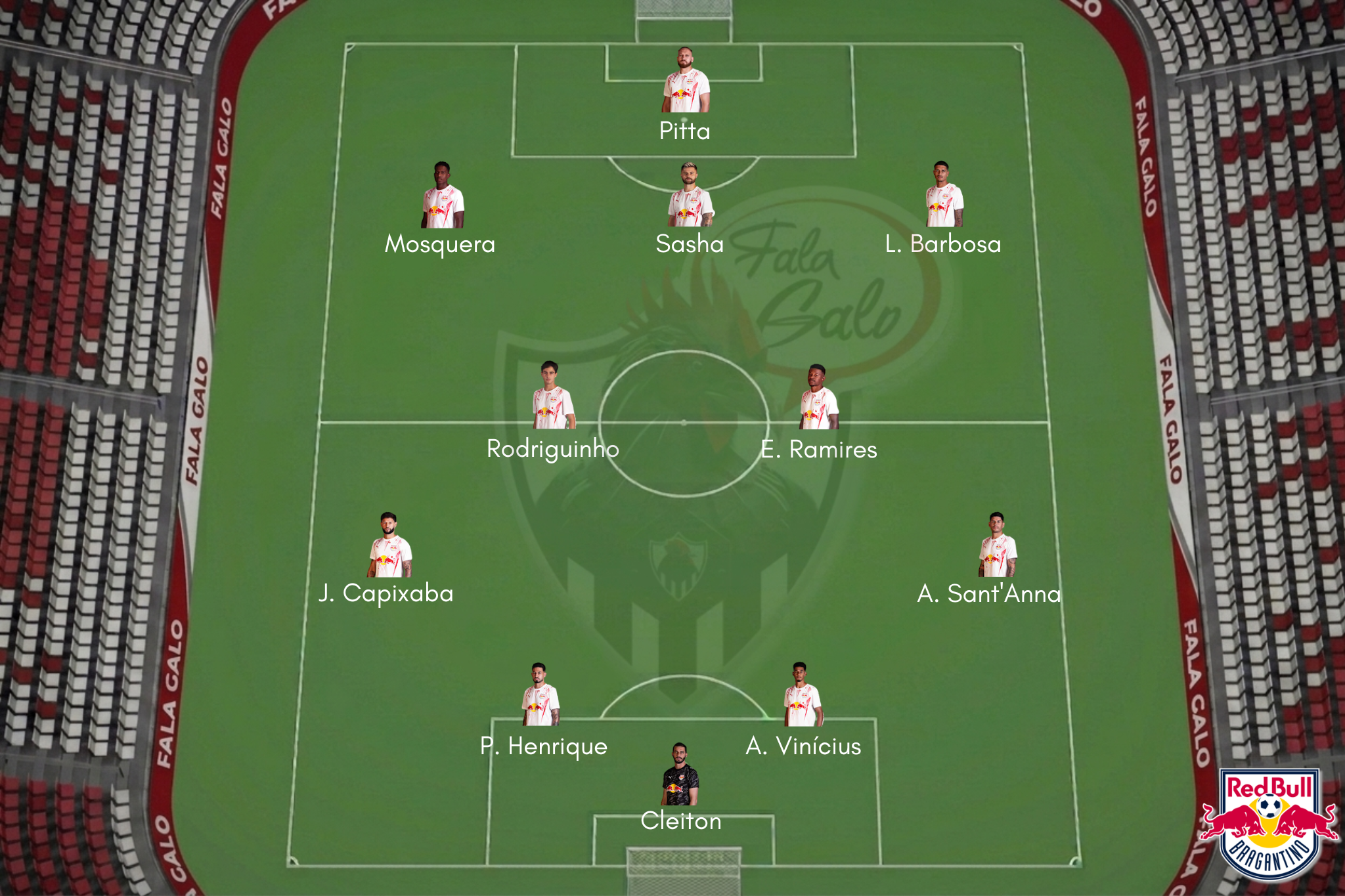 Confira a provável escalação do Bragantino para encarar o Galo.