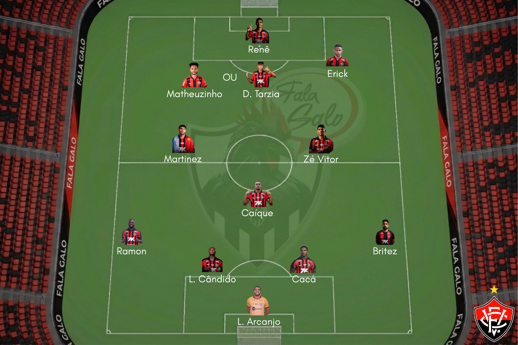 Veja o provável Vitória para encarar o Atlético, neste sábado (29).