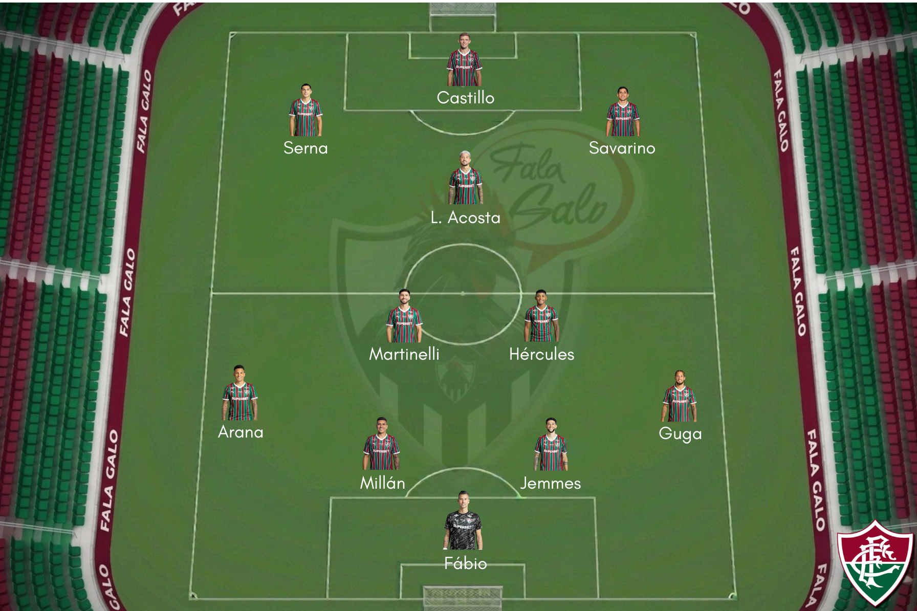 Este é o provável Fluminense para encarar o Atlétio, neste sábado (12), pela 27ª rodada do Brasileirão