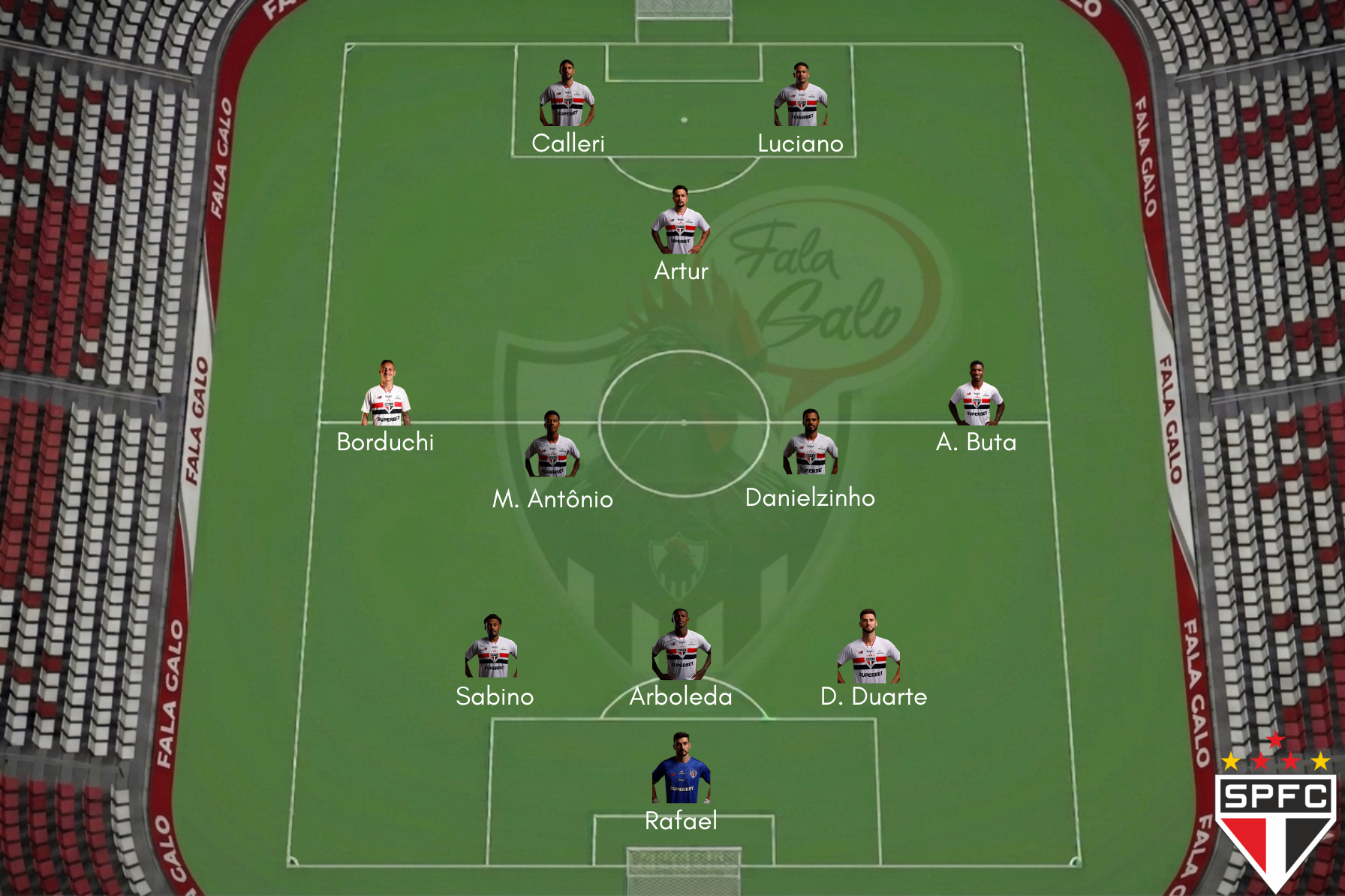 Este é o provável São Paulo para encarar o Atlético, neste sábado (5), pelo Brasileirão. 