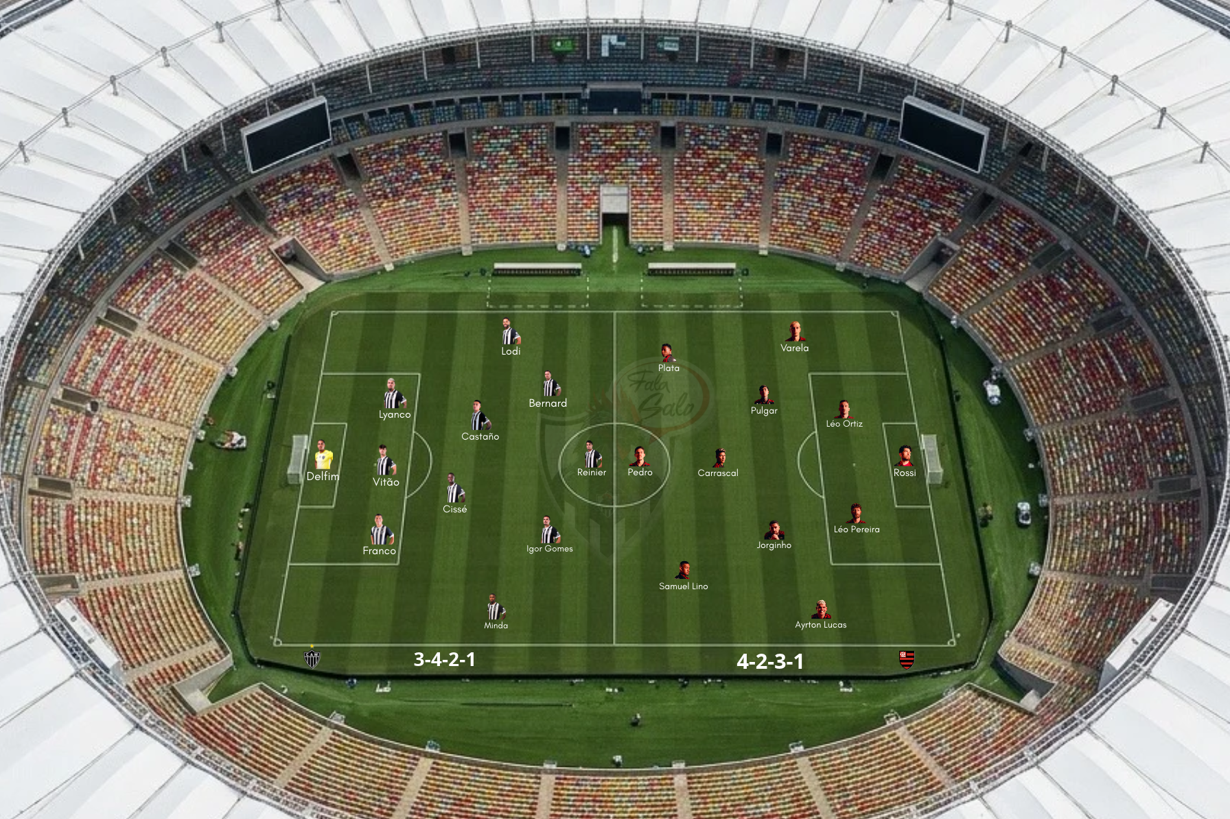 Prancheta aberta: como jogam Atlético e Flamengo?