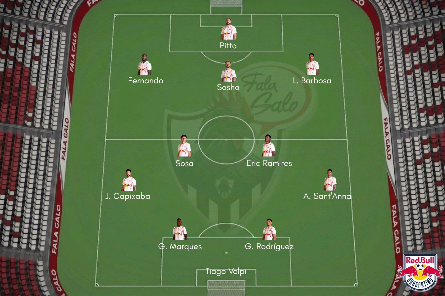 Veja a possível formação titular do Massa Bruta contra o Galo.